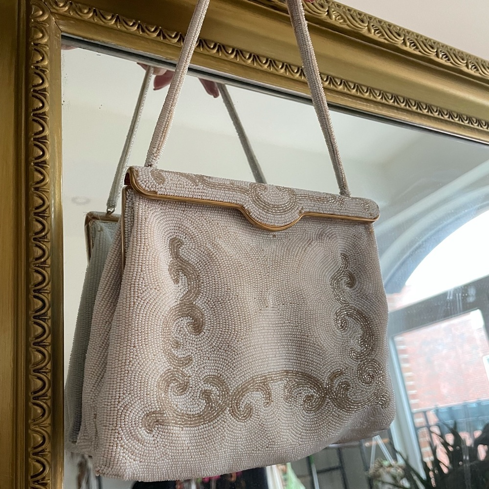 Hand beaded vintage purse